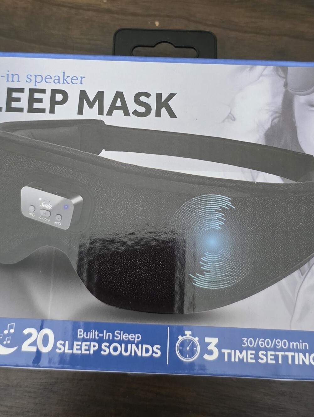 Brand New Sealy Sleep Mask With Built In Eatphones